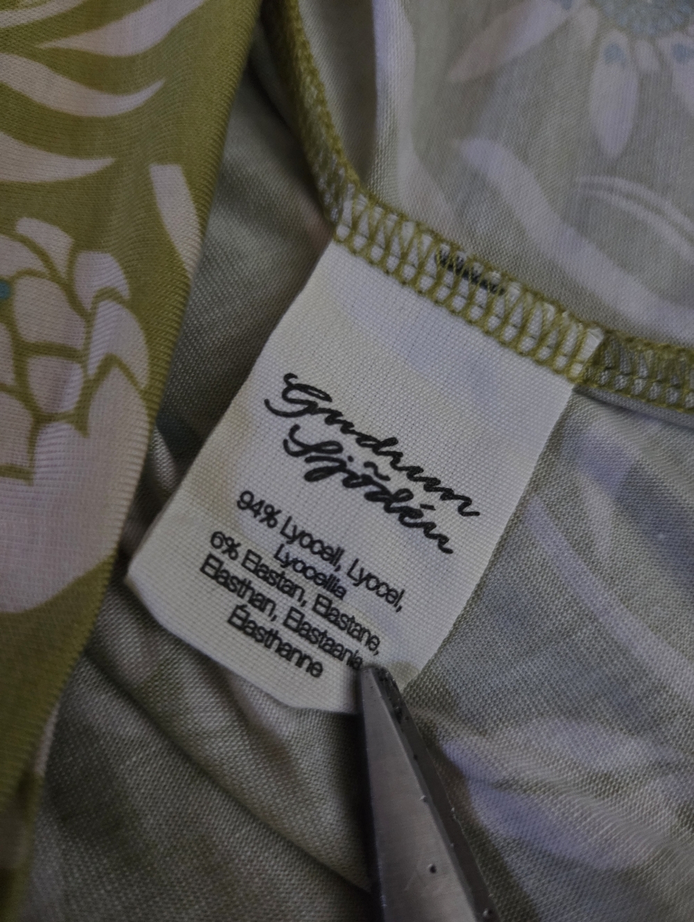 Gudrun Sjoden Floral Lyocell Dress Size L - Picture 6 of 7